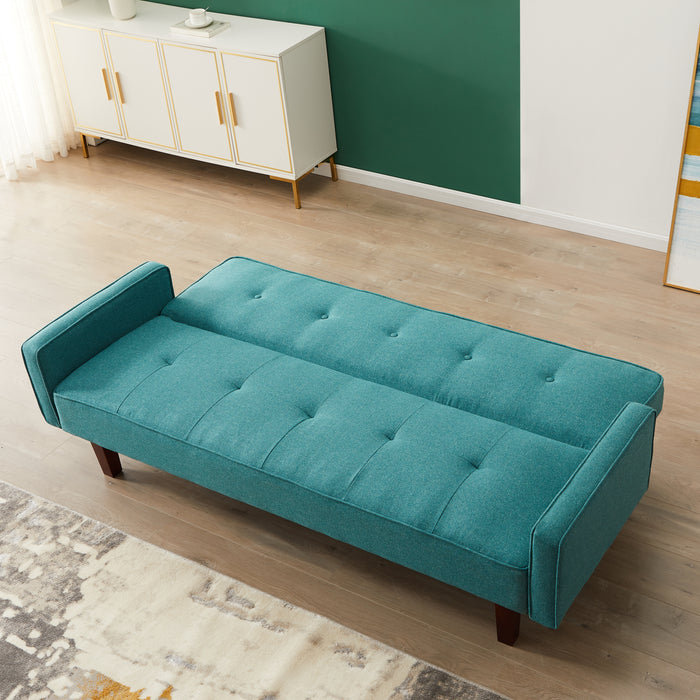 Modern Futon Sofa Bed - Green