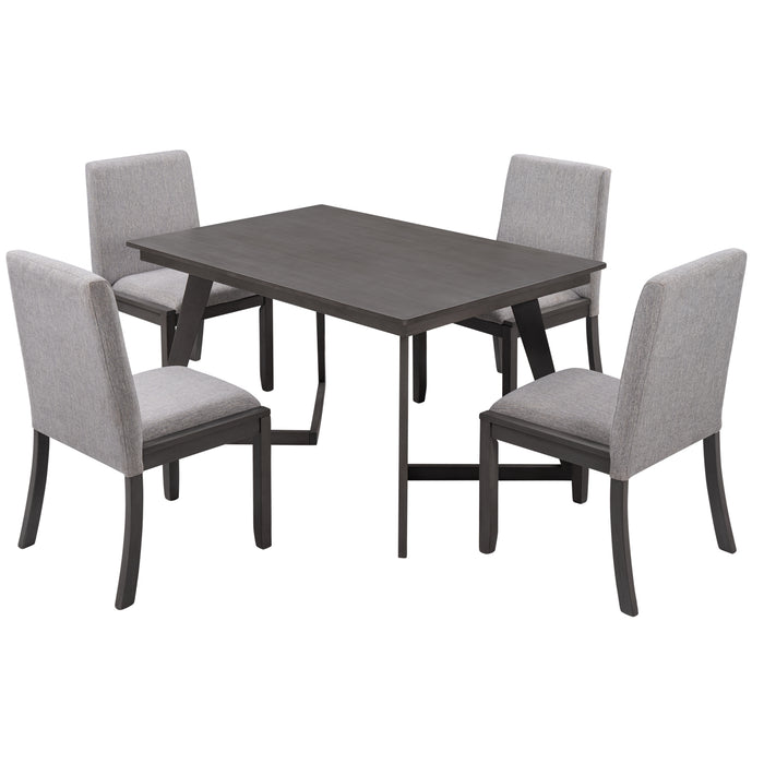 5-Piece Dining Set - Gray