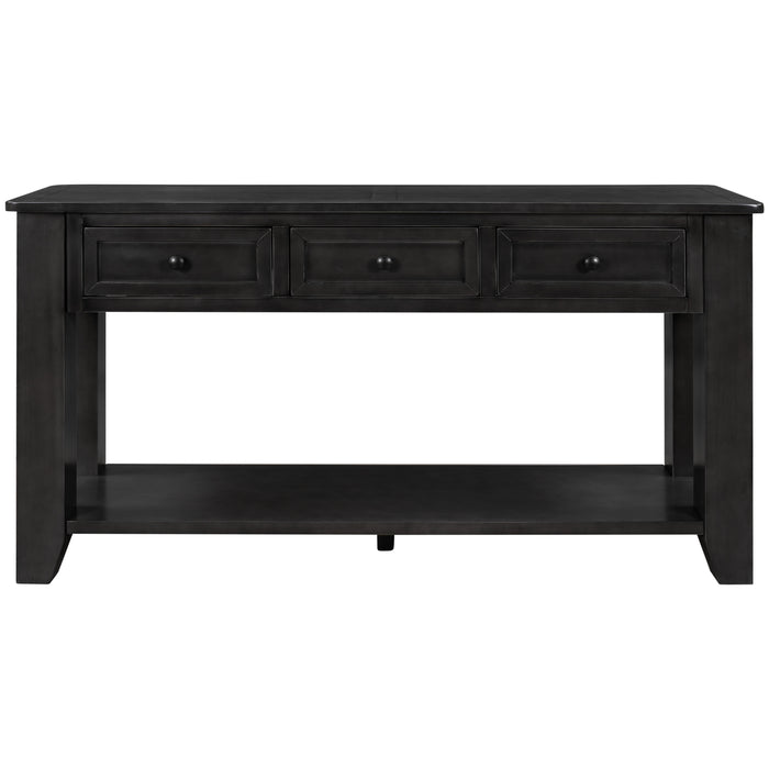 Modern Console Table for Living Room - Black