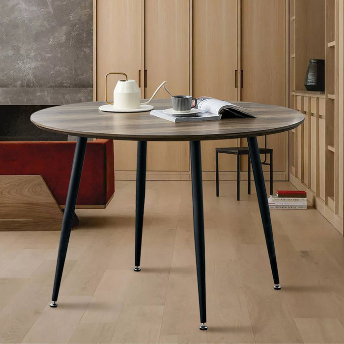 Modern simplicity roundI Imitation wood grain  dining table