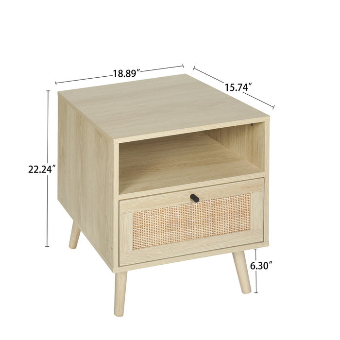 Rattan Nightstand