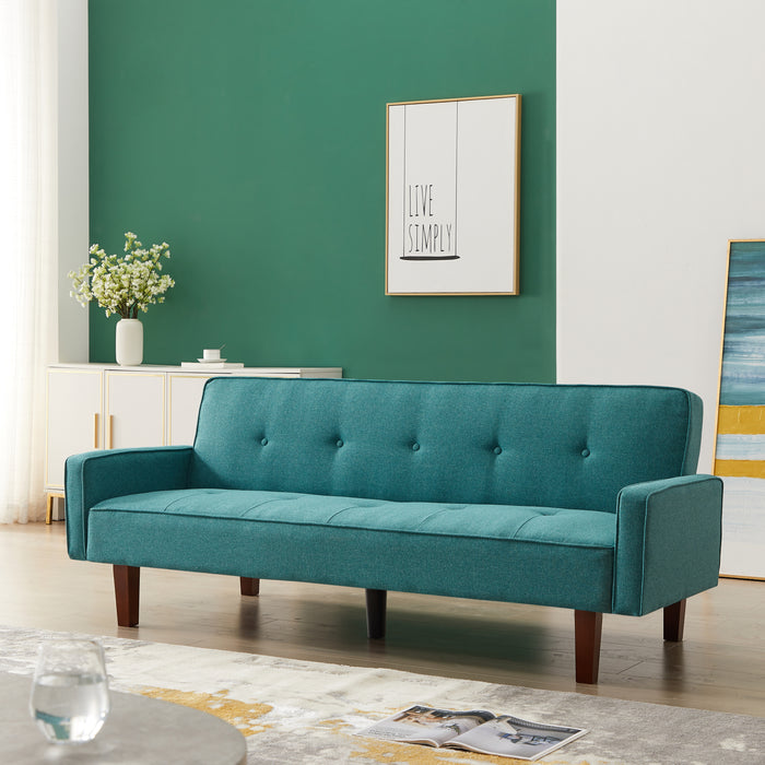 Modern Futon Sofa Bed - Green