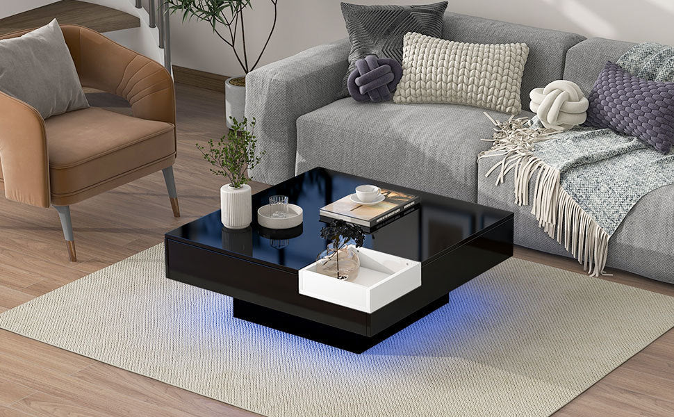 Modern Minimalist Design Square Coffee Table