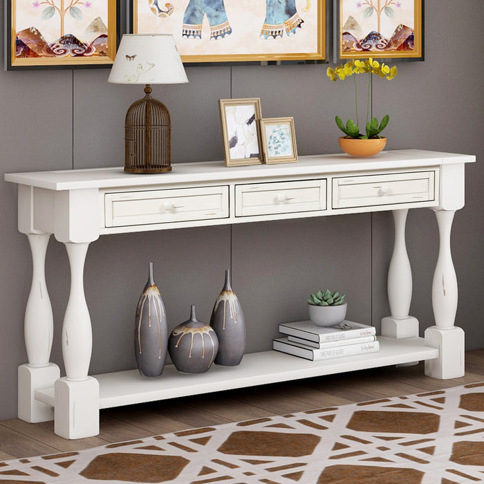 Console Table - Antique White