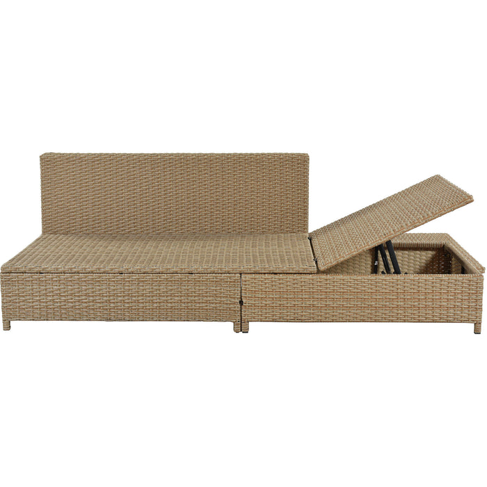 3-Piece Rattan Sofa Set