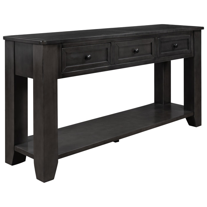 Modern Console Table for Living Room - Black