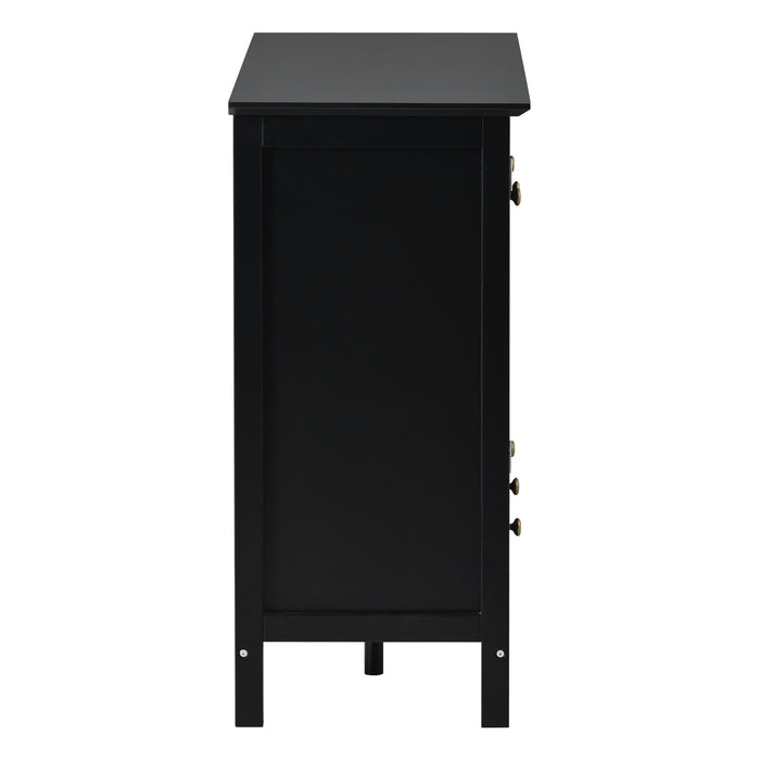 Modern Console Table for Living Room Dining Room - Black