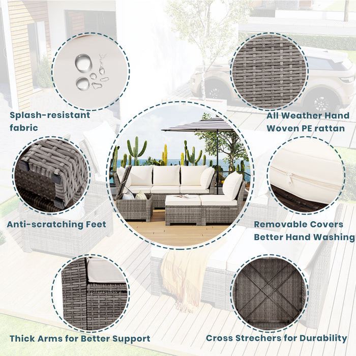 6-Piece Outdoor Set - Beige