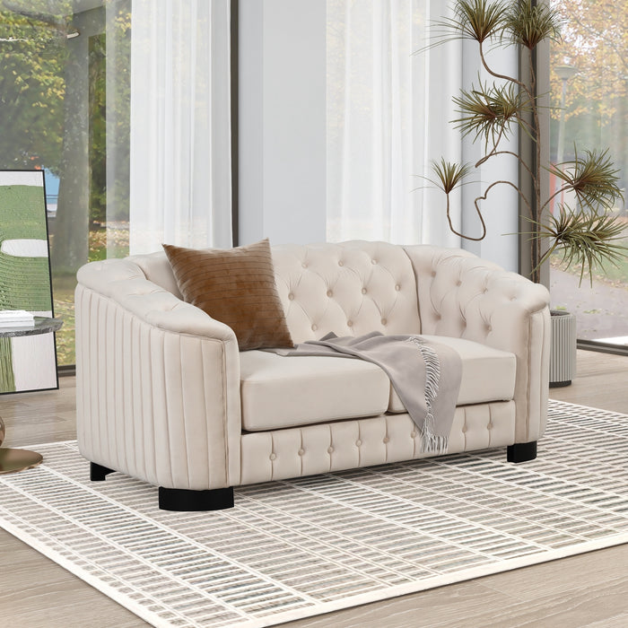 Modern 3-Piece Sofa Sets - Beige