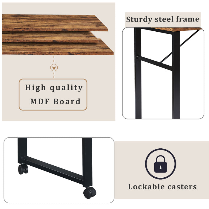 Home Office Computer Desk L-Shaped Corner Table