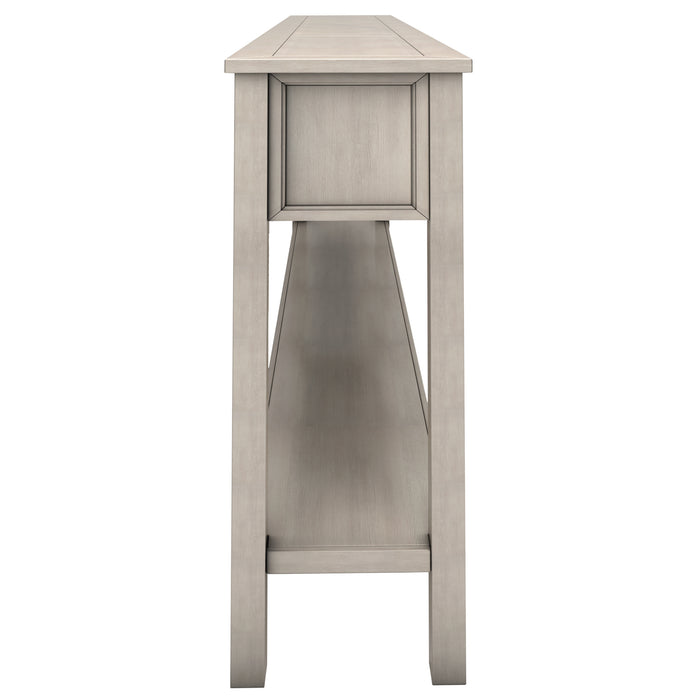 Rustic Entryway Console Table - Gray Wash