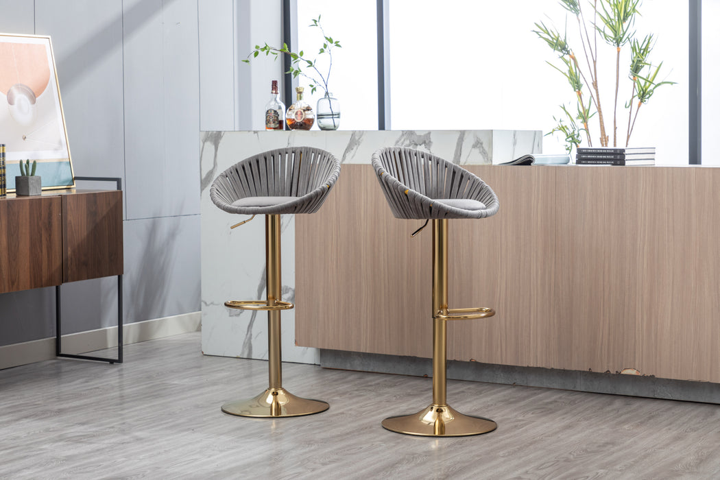 Velvet Bar Stools (Set of 2)