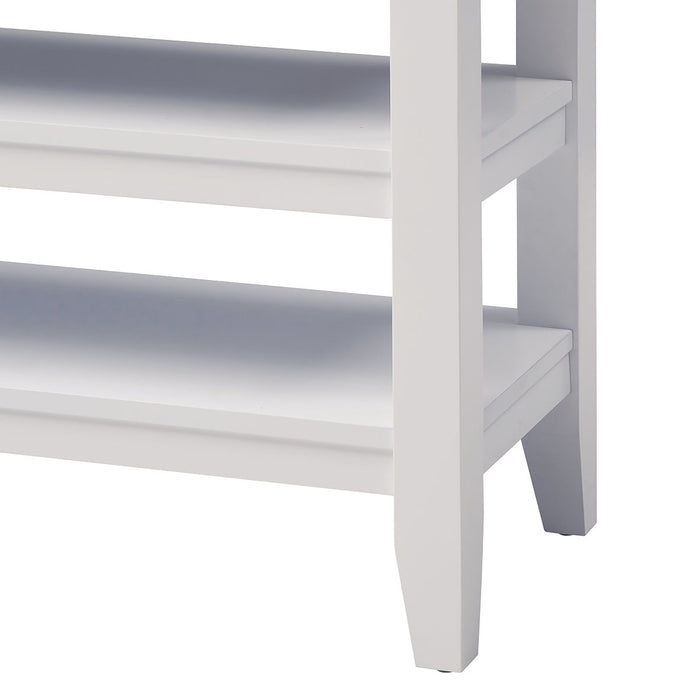 Modern Console Table for Living Room - White