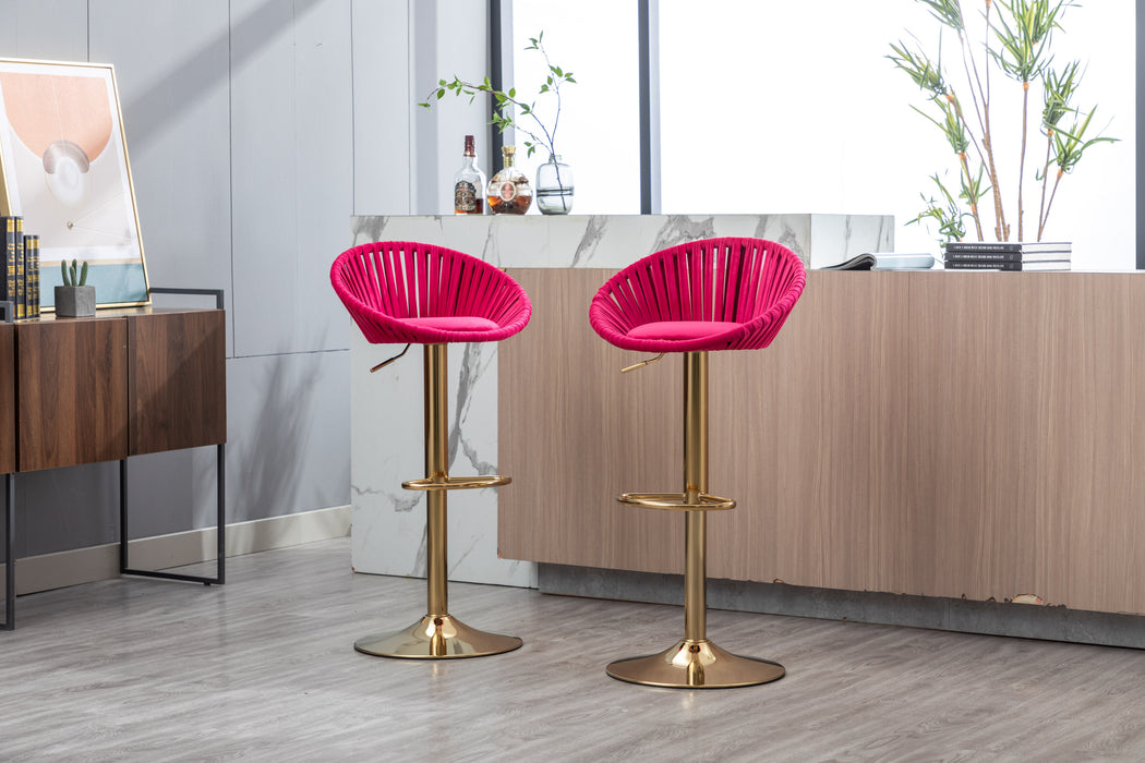 Velvet Bar Stools (Set of 2)