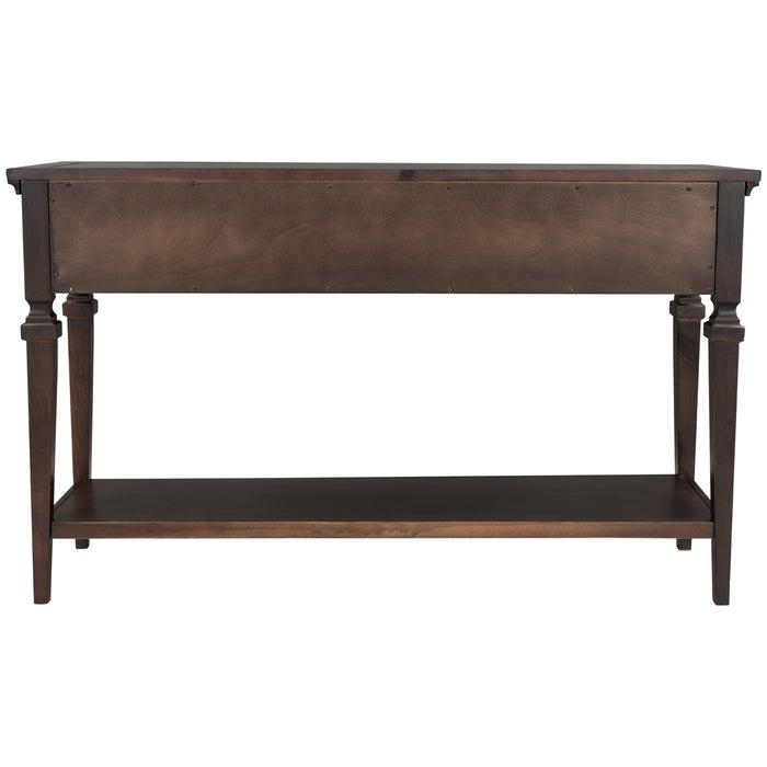 Classic Retro Style Console Table - Espresso