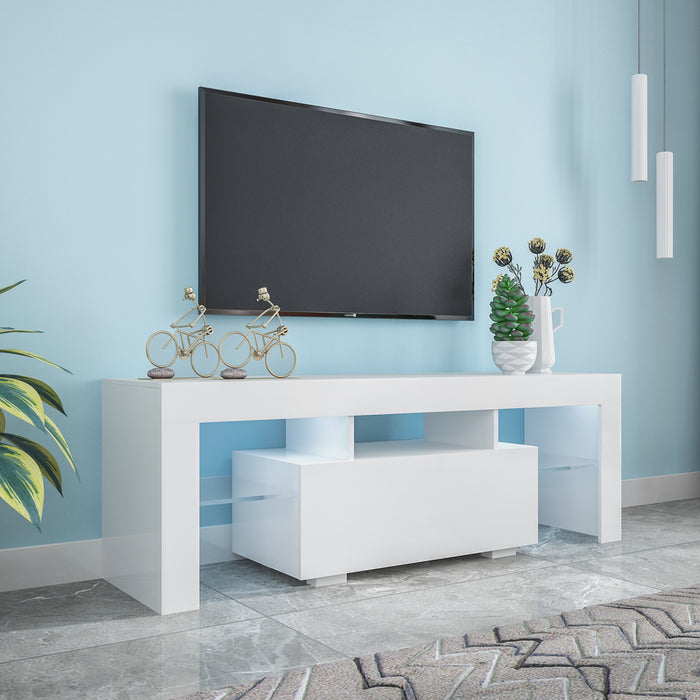 Entertainment TV Stand With LED Light