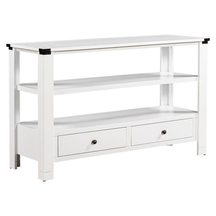 Modern Console Table for Living Room - White