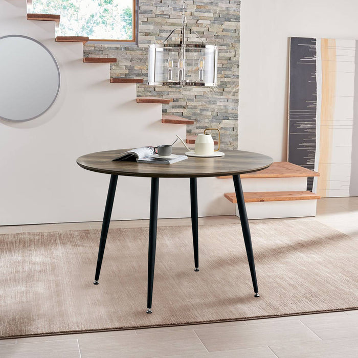 Modern simplicity roundI Imitation wood grain  dining table