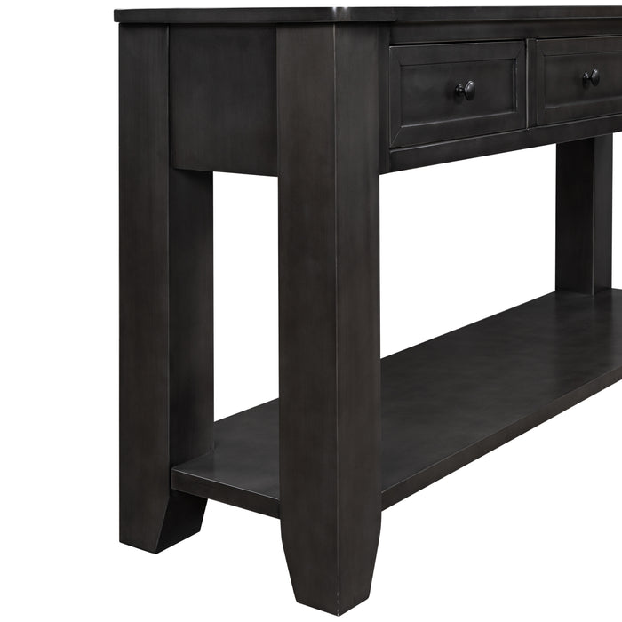 Modern Console Table for Living Room - Black