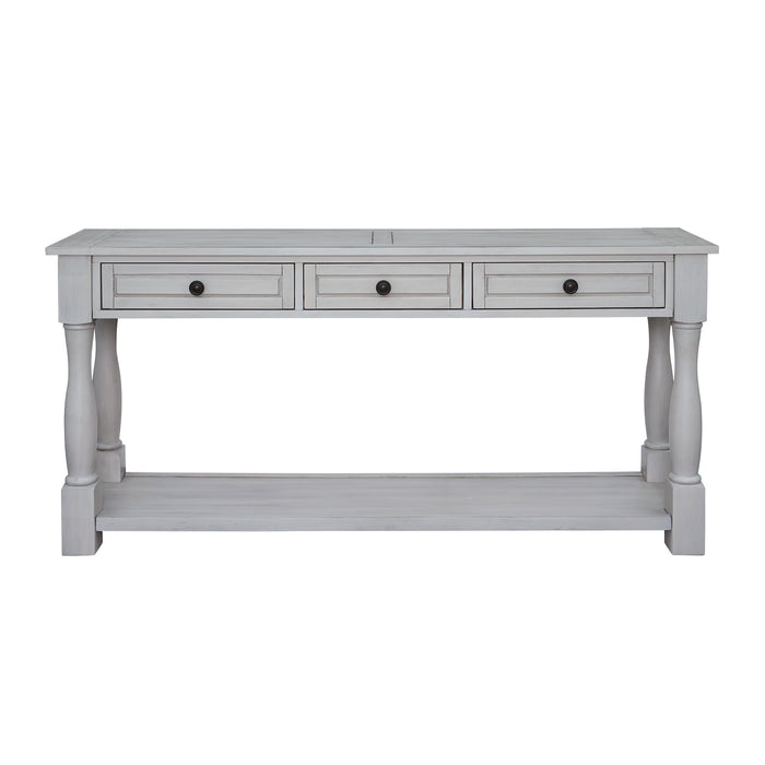 Console Table  - Gray Wash