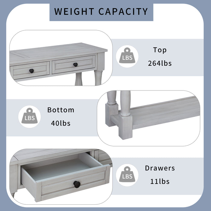 Console Table  - Gray Wash