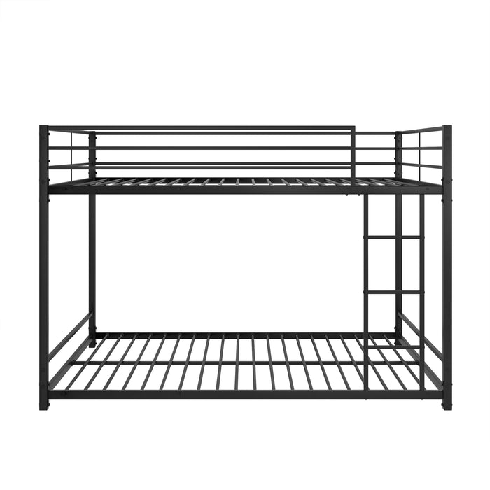 Metal Bunk Bed Full Over Full - Black