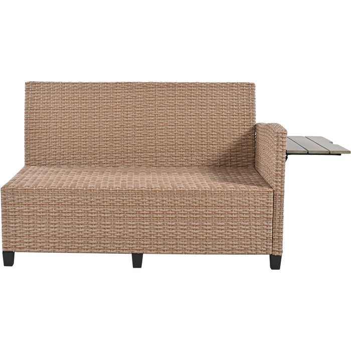 5-Piece Outdoor Patio Set - Brown