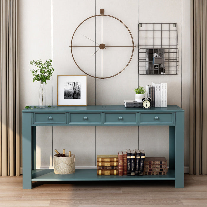 Console Table - Dark Blue