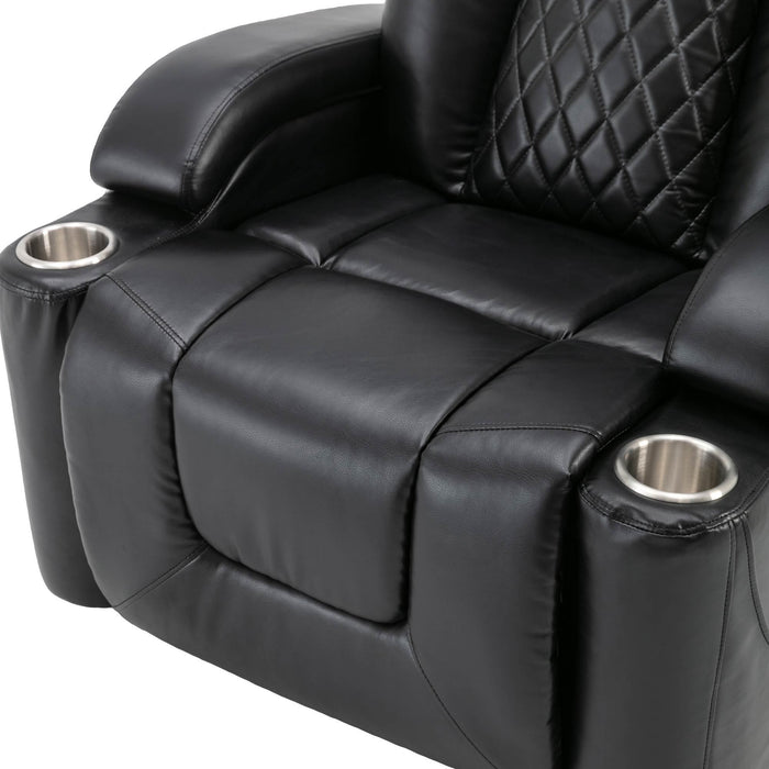 Power Motion Recliner with USB Charge Port and Cup Holder