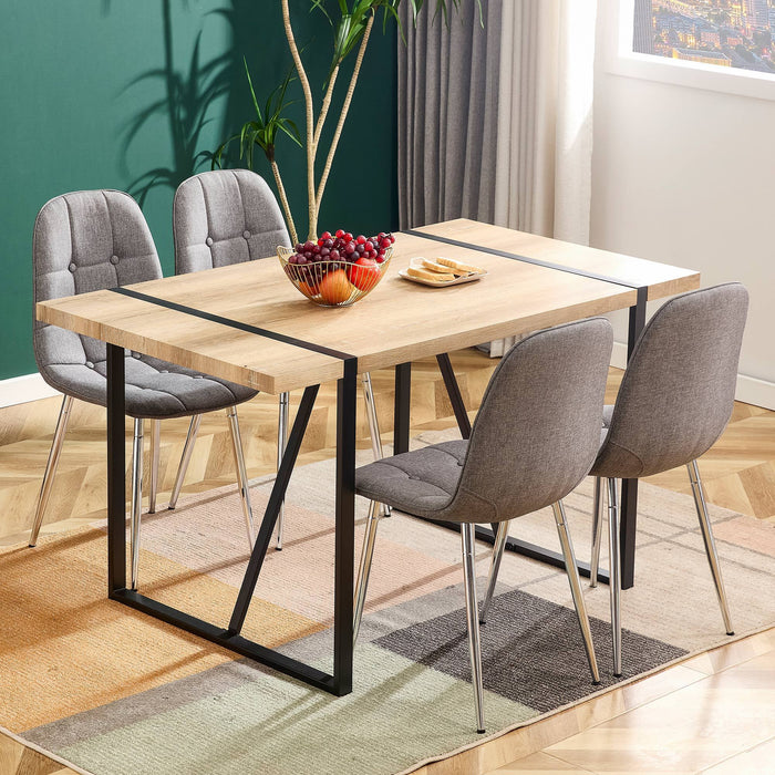 Modern Mid-Century Style Dining Chairs (Set of 4) - Light Gray