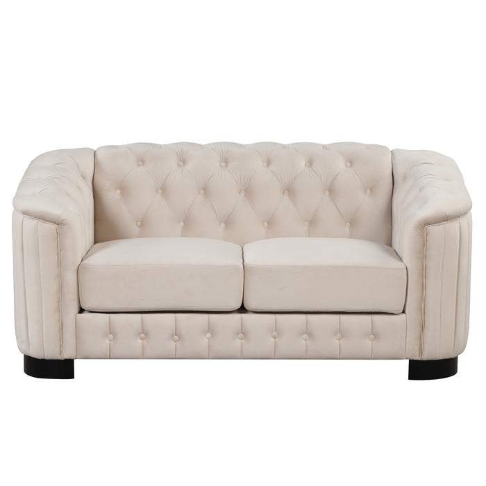 Modern 3-Piece Sofa Sets - Beige