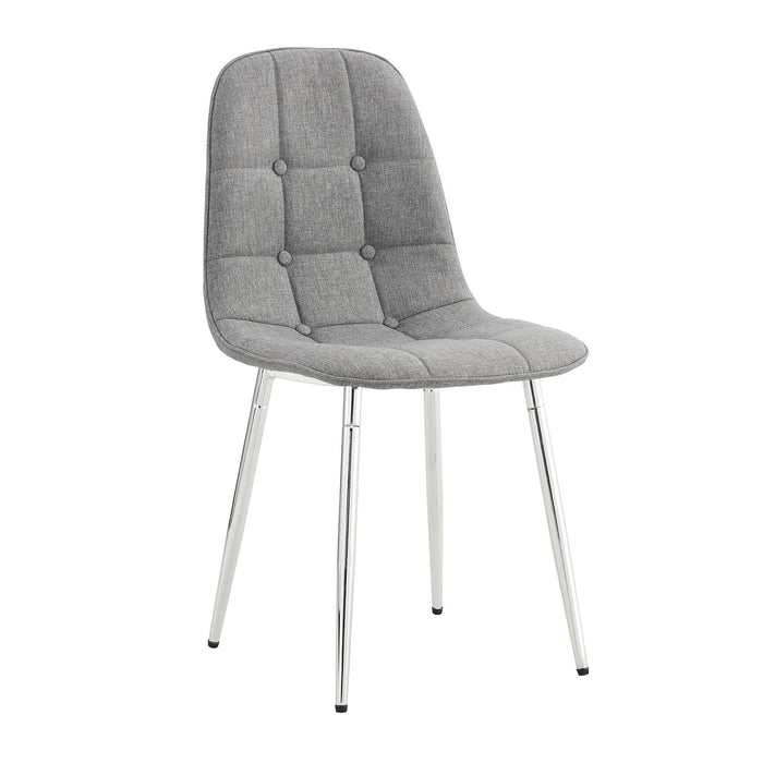 Modern Mid-Century Style Dining Chairs (Set of 4) - Light Gray