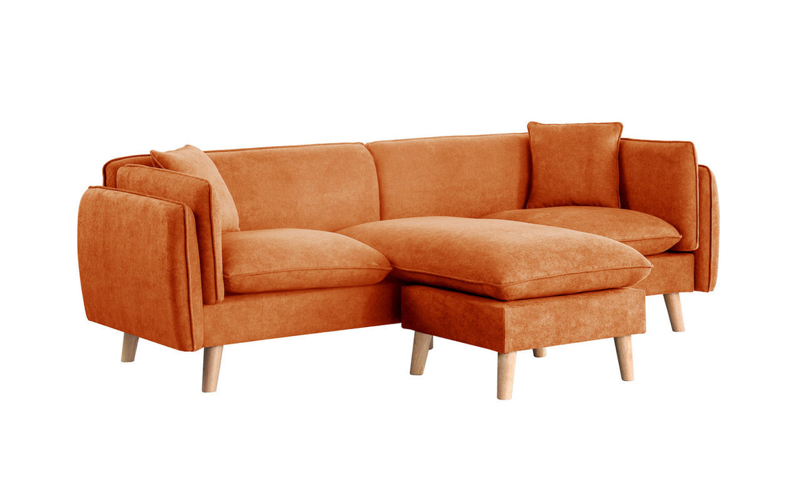 Brayden Sectional Sofa Chaise - Orange