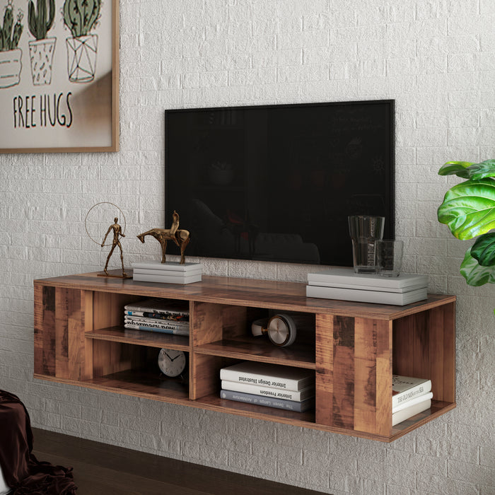 Floating TV Stand - Brown