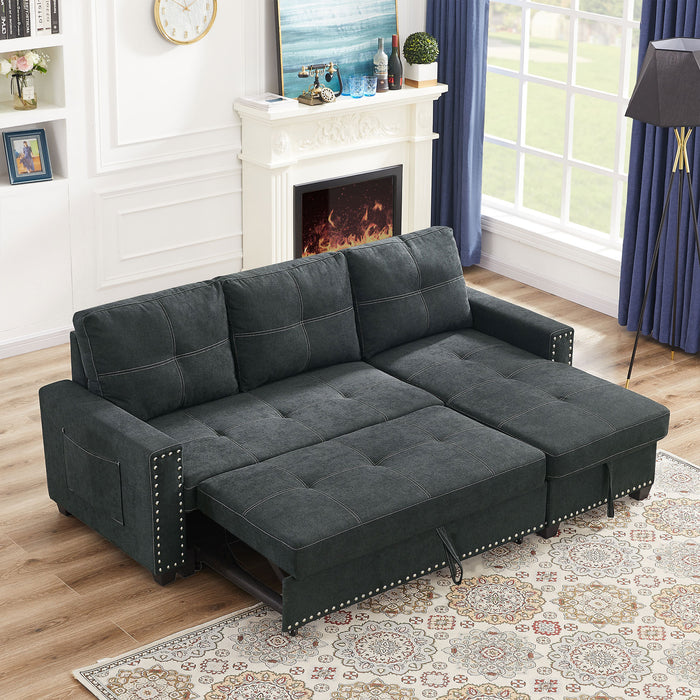 Reversible Sleeper Sectionalwith Storage Chaise