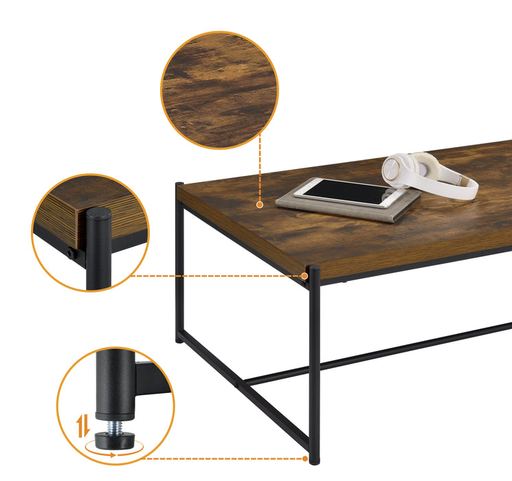 Modern Coffee and End Table 3pc set - Brown