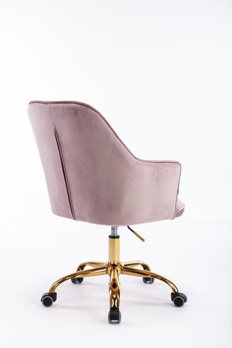  Modern Leisure Office Chair - Light Pink