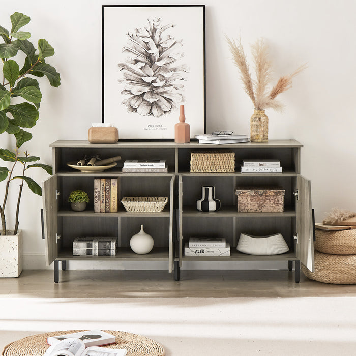 Farmhouse style TV Stand (Grey)