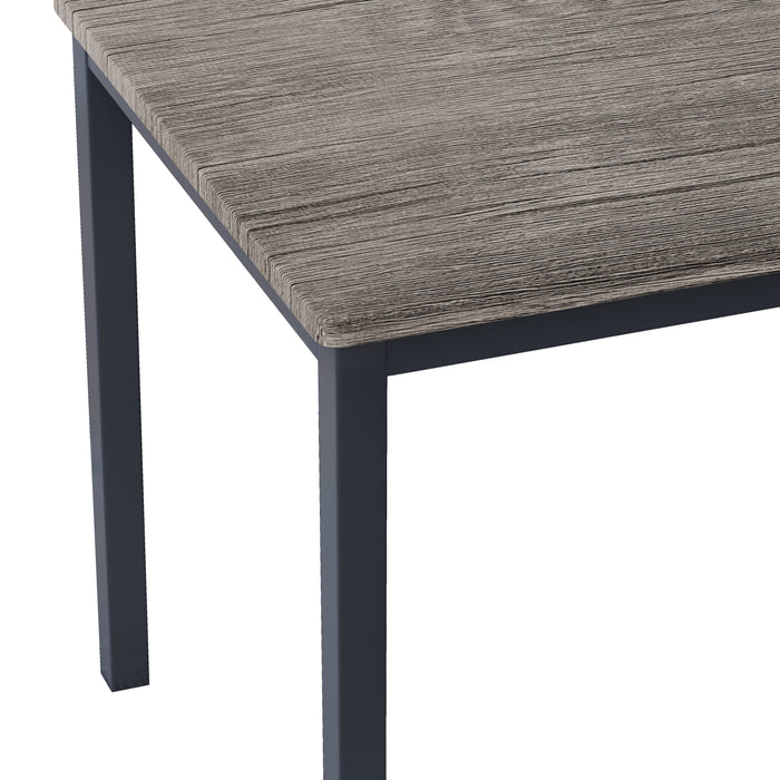 5-Piece Dining Table Set - Brown Gray