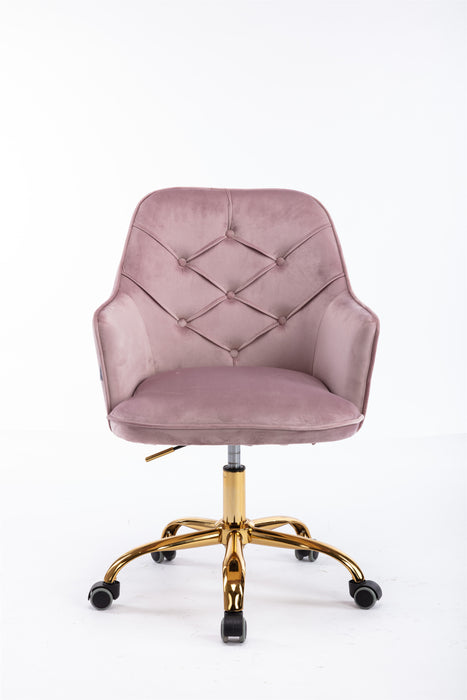  Modern Leisure Office Chair - Light Pink