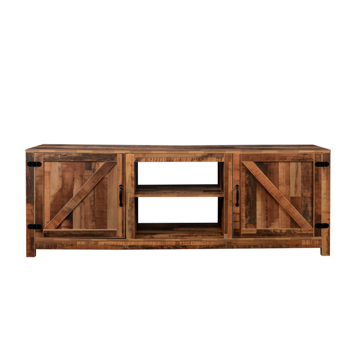 Farmhouse TV Stand with Storage