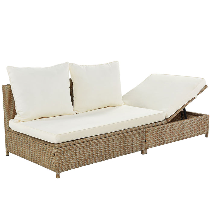 3-Piece Rattan Sofa Set