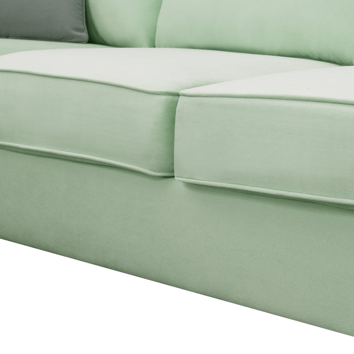 7 Seats Modular Sectional Sofa with Ottoman-Green