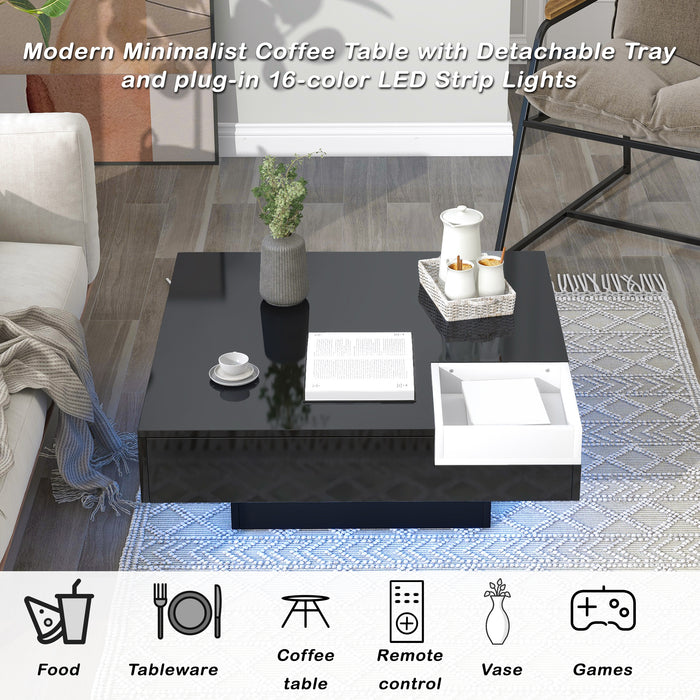 Modern Minimalist Design Square Coffee Table