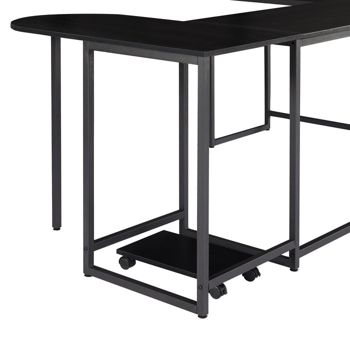 U-shaped Computer Desk - Black