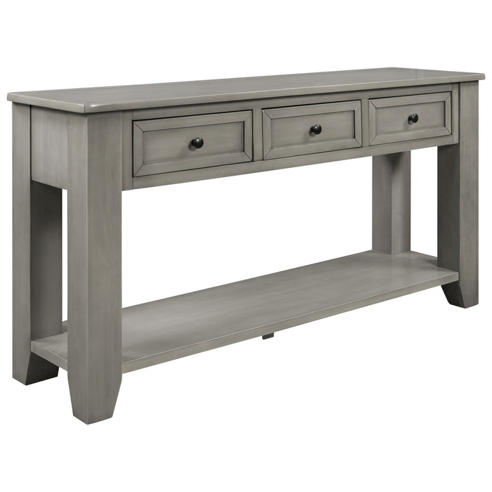 Modern Console Table for Living Room - Gray