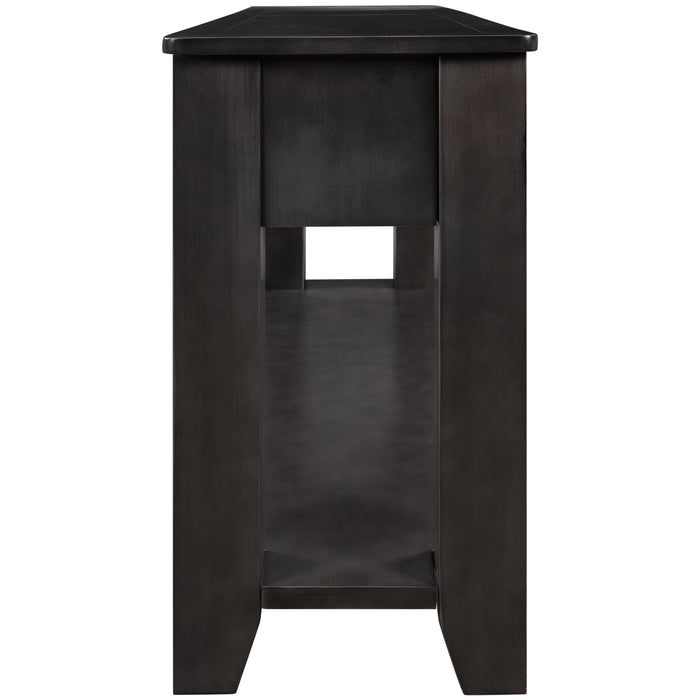 Modern Console Table for Living Room - Black