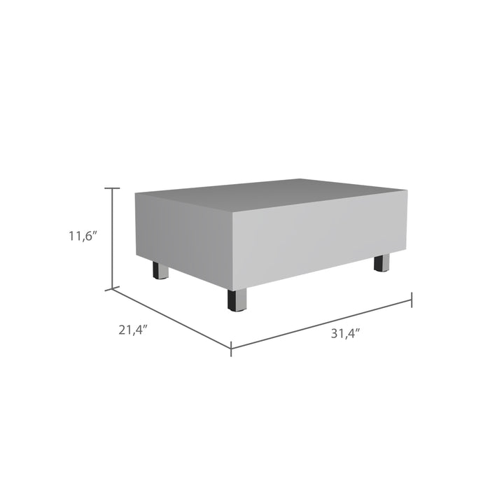 Modern Lift Top Coffee Table - White