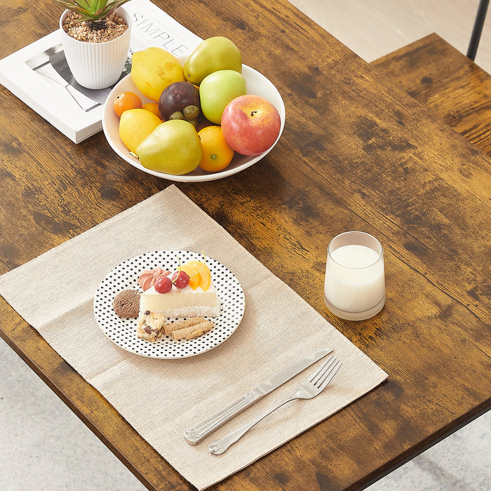 5- Piece Bar Table Set - Rustic Brown