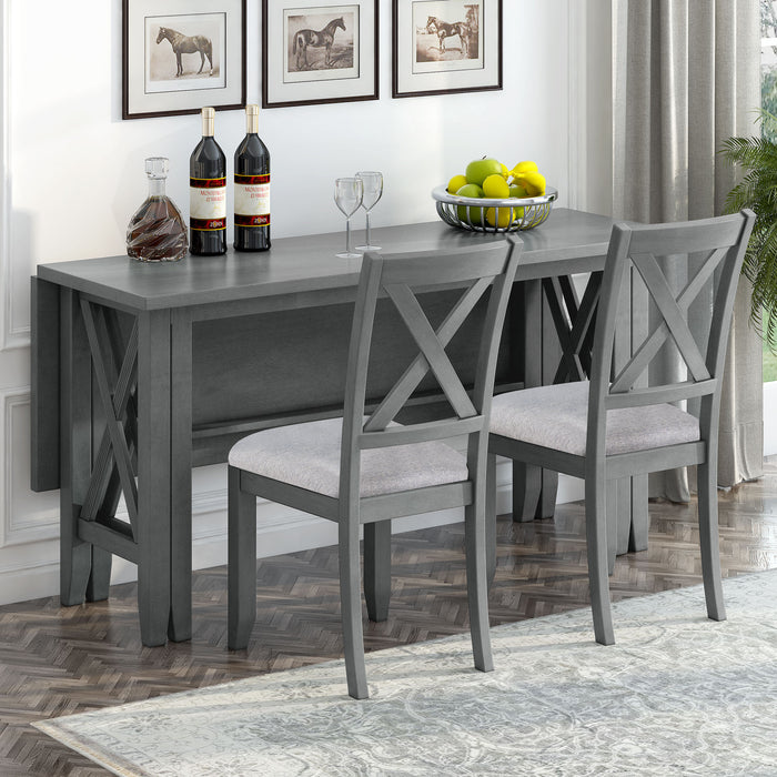 6-Piece Family Dining Room Set - Gray